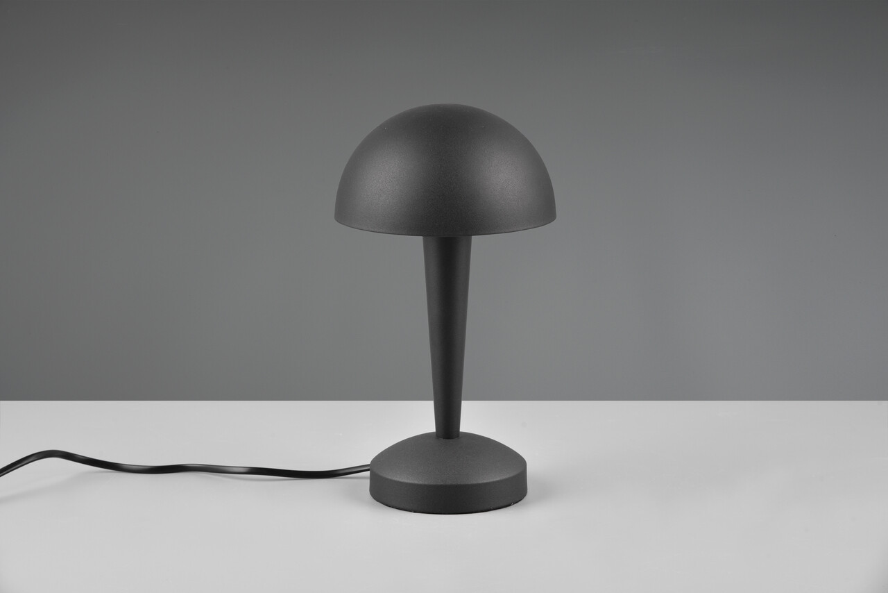 Lampa de masa Canaria, RL, 15x26.5 cm, 4.9W, 1x E14, metal, negru - imagine 5
